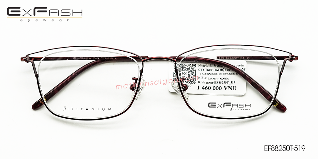 Gọng Kính B-Titanium Exfash EF88250T 519 - Hover
