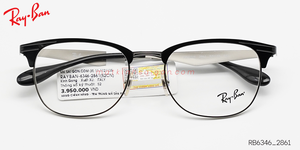 Gọng Kính Hợp Kim Metal RayBan RB6346_2861 - Hover