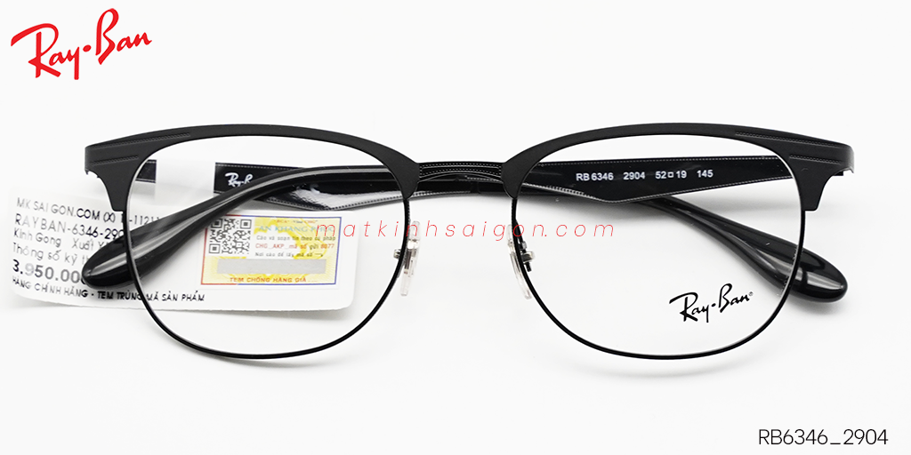 Gọng Kính Hợp Kim Metal RayBan RB6346_2904 - Hover