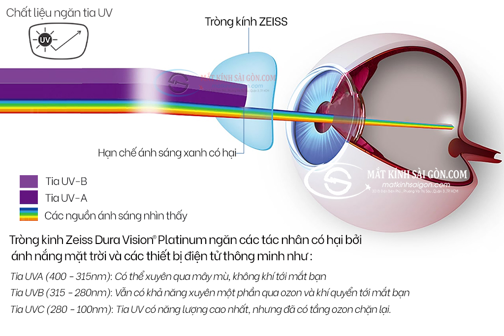 Tròng Kính  ZEISS DuraVision AntiVirus  Platinum UV - Hình 10
