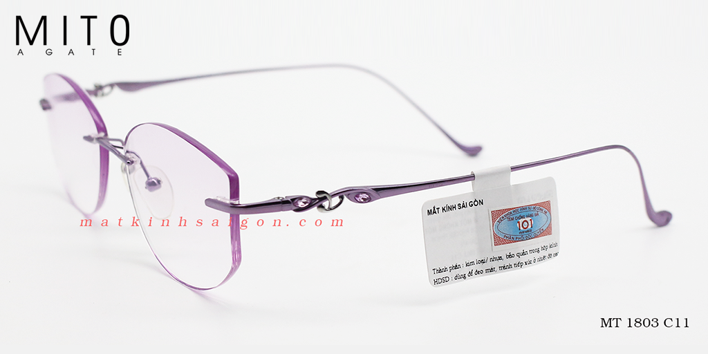 Gọng Kính Khoan  MITO MT1803C11 - Hình 5