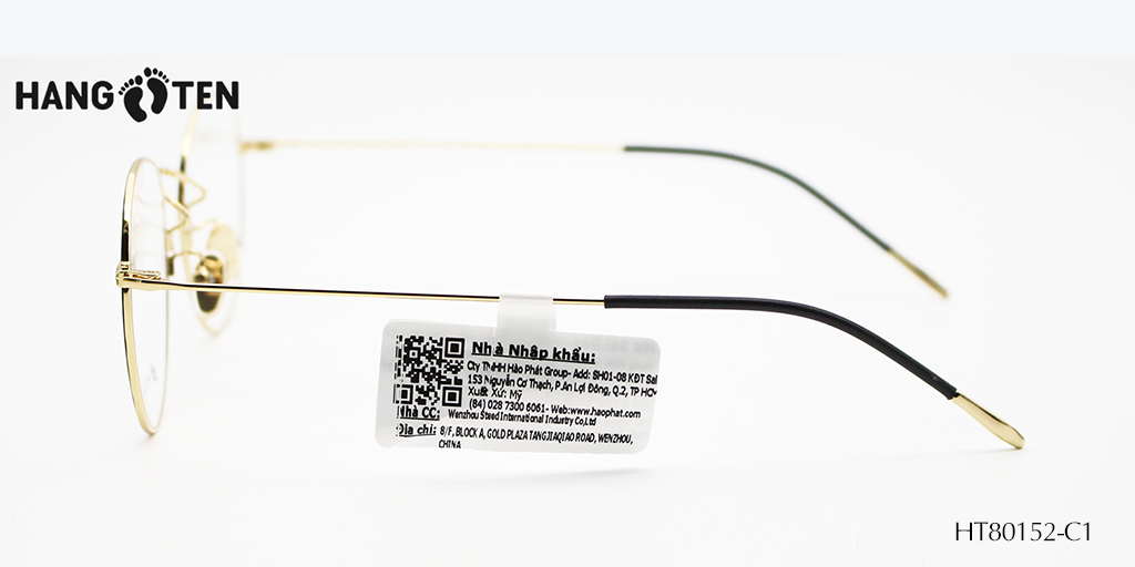 Gọng Kính Hợp Kim HangTen HT80152 C1 - Hình 5