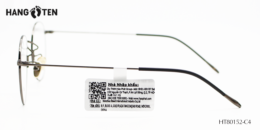 Gọng Kính Hợp Kim HangTen HT80152 C4 - Hình 5