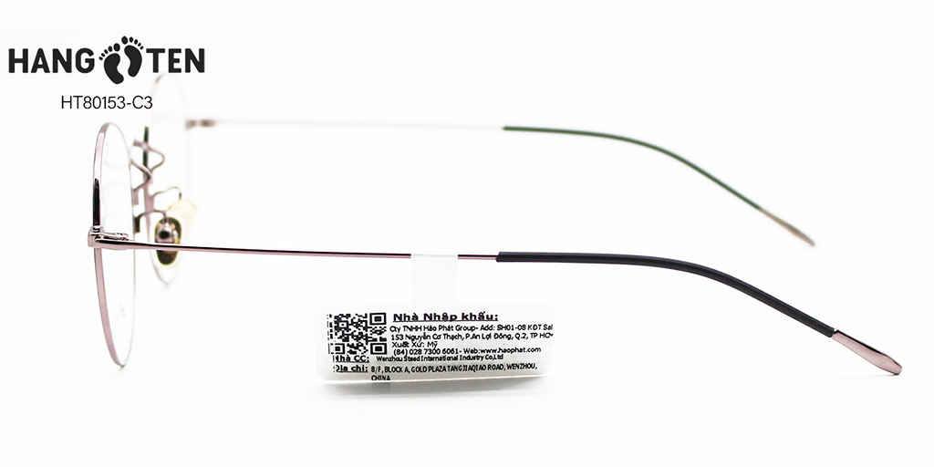 Gọng Kính Hợp Kim HangTen HT80153 C3 - Hình 5