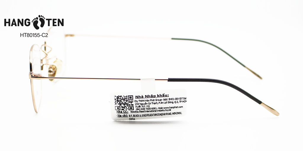 Gọng Kính Hợp Kim HangTen HT80155 C2 - Hình 6