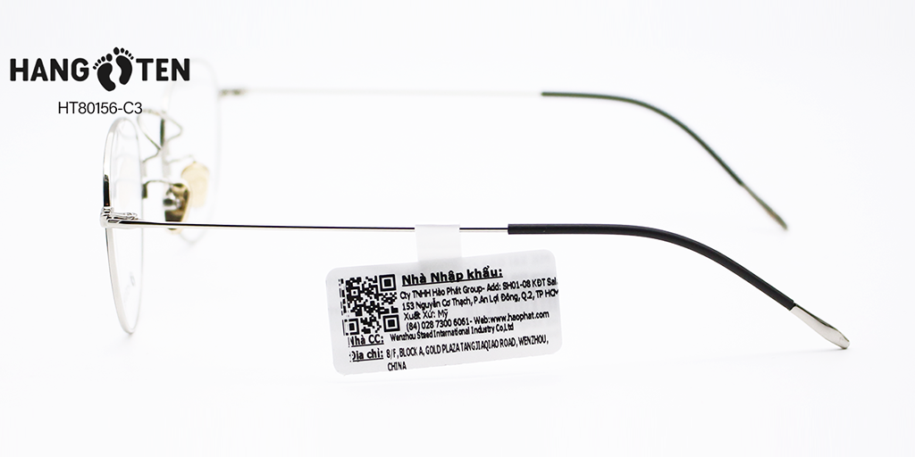 Gọng Kính Hợp Kim HangTen HT80156 C3 - Hình 5