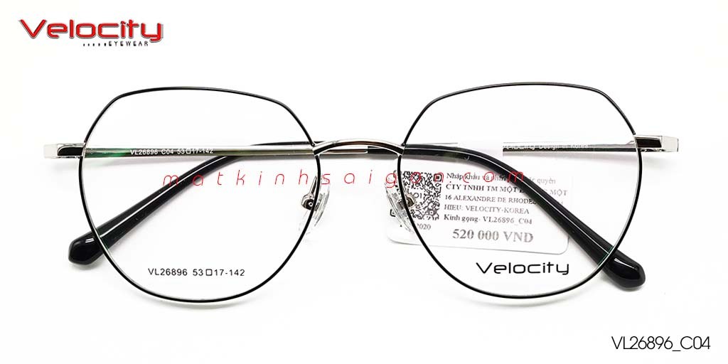 GỌNG KÍNH HỢP KIM VELOCITY VL26896_C04 - Hover