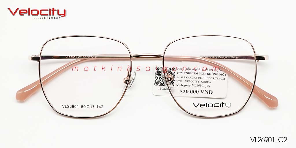 GỌNG KÍNH HỢP KIM VELOCITY VL26901_C2 - Hover