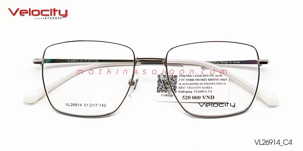 GỌNG KÍNH HỢP KIM VELOCITY VL26914_C4 - Hover