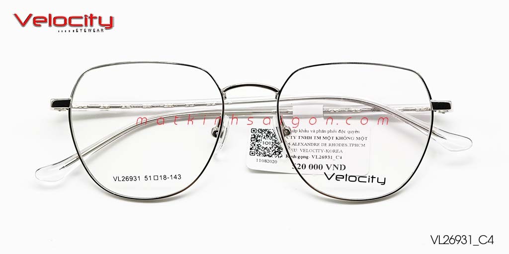 GỌNG KÍNH HỢP KIM VELOCITY VL26931_C4 - Hover