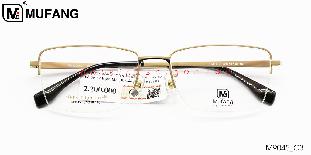 Gọng Kính B-Titanium Mufang M9045 C3 - Hover
