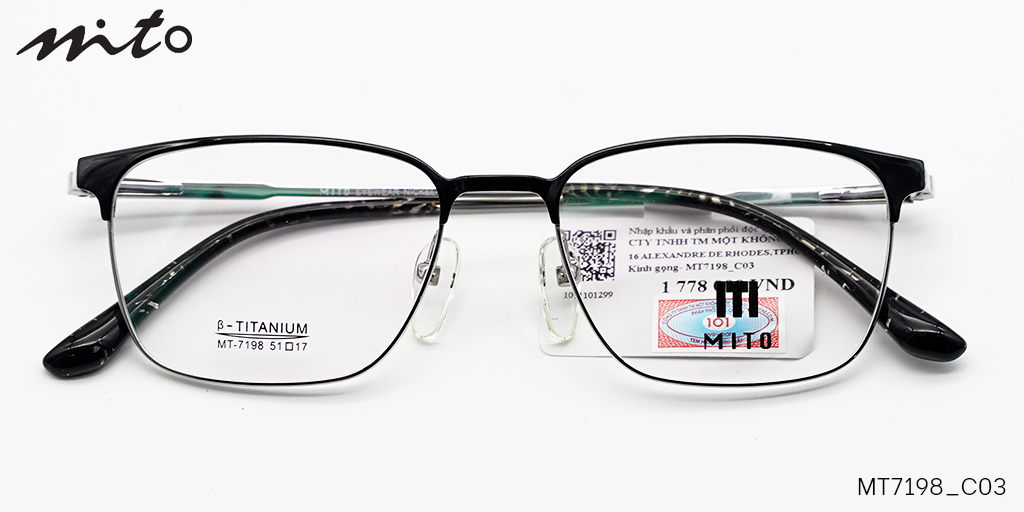 Gọng Kính Nam Mito B-Titanium MT7198_C03 - Hover