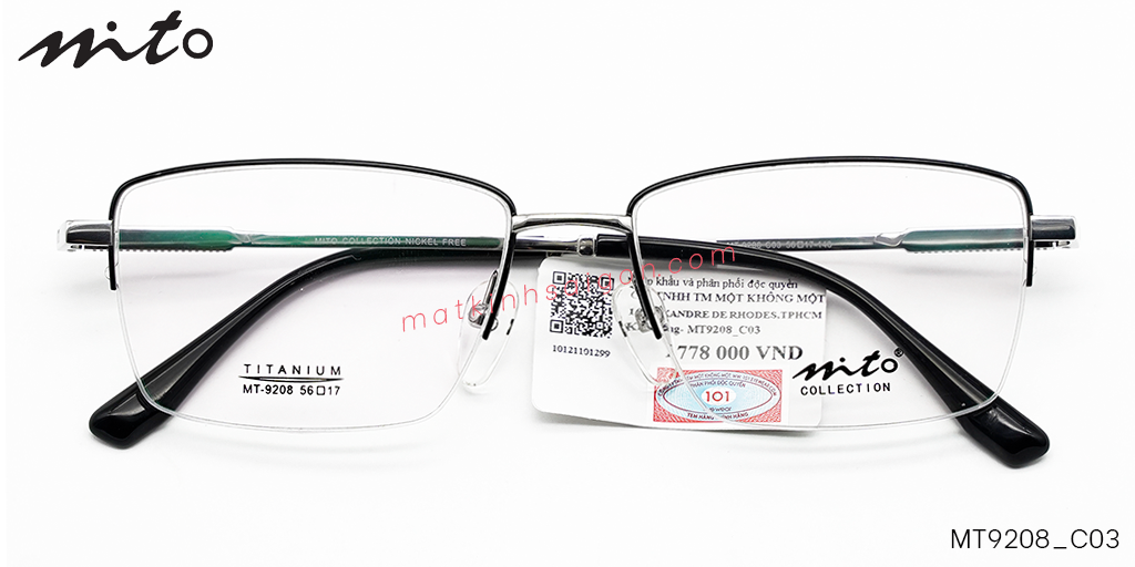 Gọng Kính Nam Mito B-Titanium MT9208_C03 - Hover