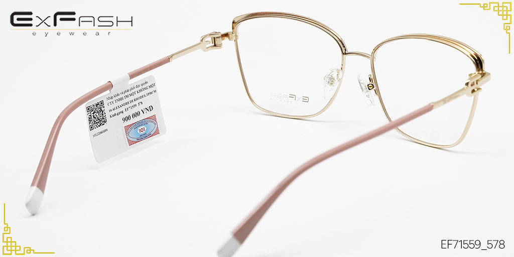 Gọng Kính Hợp Kim Exfash EF71559_578 - Hình 4