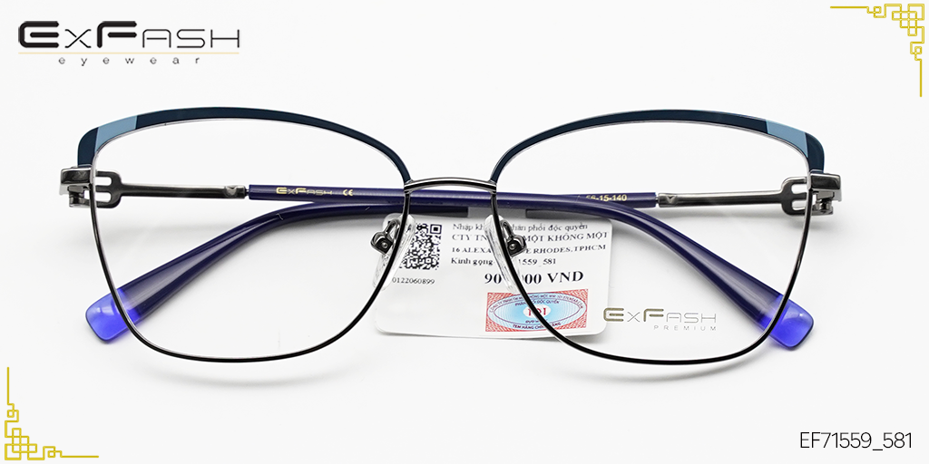 Gọng Kính Hợp Kim Exfash EF71559_851 - Hover