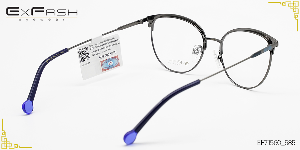 Gọng Kính Hợp Kim Exfash EF71560_581 - Hình 4