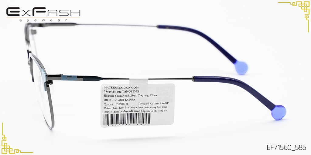 Gọng Kính Hợp Kim Exfash EF71560_581 - Hình 6
