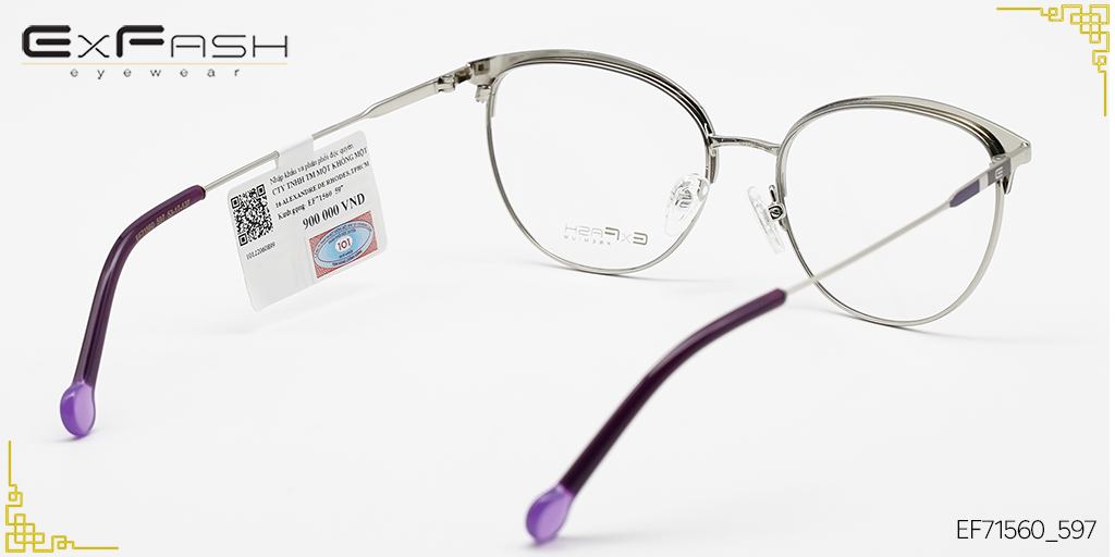 Gọng Kính Hợp Kim Exfash EF71560_597 - Hình 4