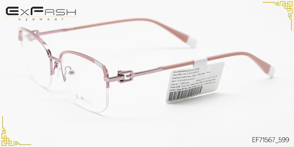 Gọng Kính Hợp Kim Exfash EF71567_599 - Hình 5