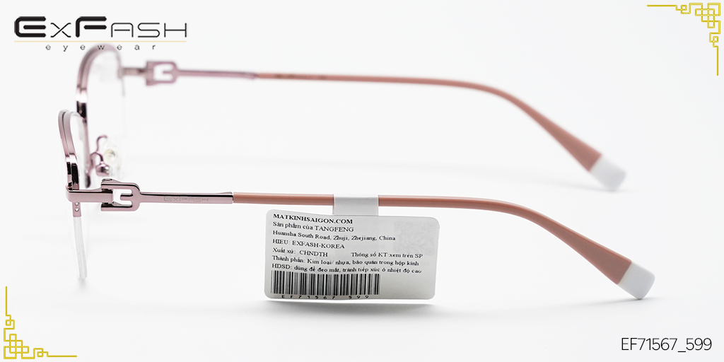 Gọng Kính Hợp Kim Exfash EF71567_599 - Hình 6