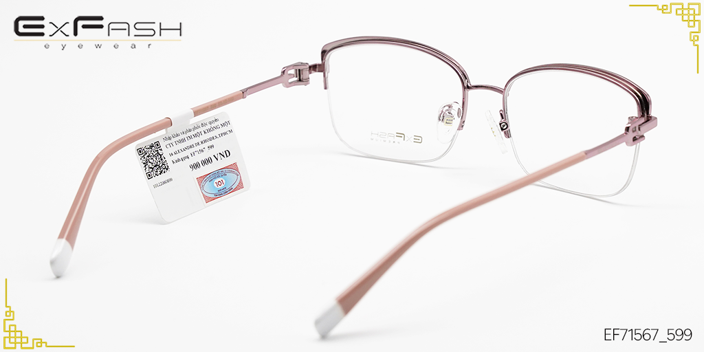 Gọng Kính Hợp Kim Exfash EF71567_599 - Hình 4