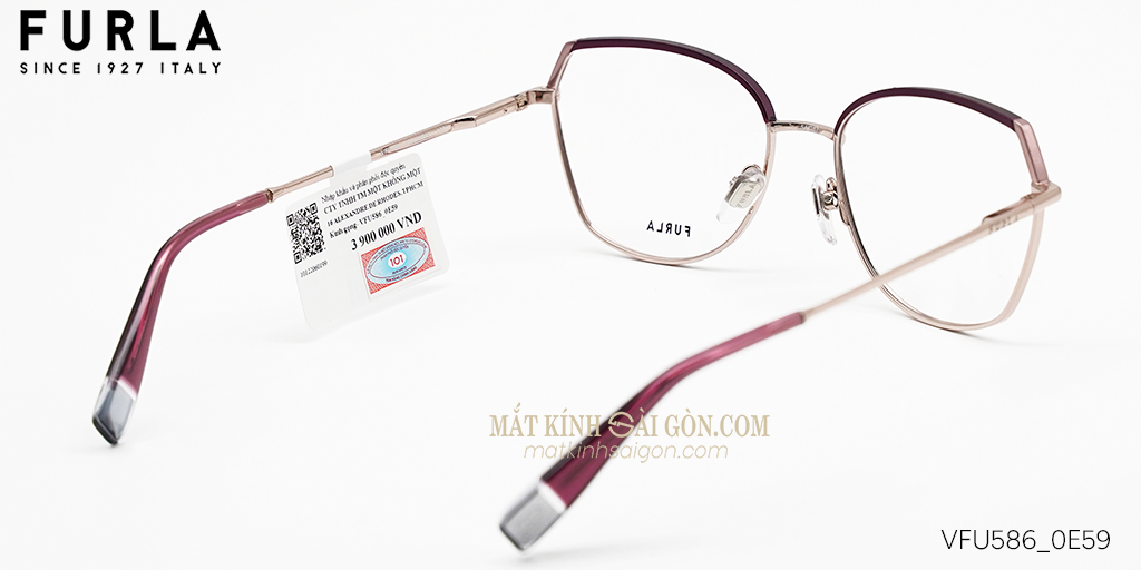 Gọng Kính Furla VFU586 0E59 - Hình 3