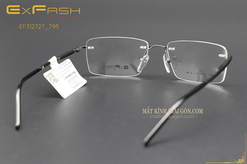 Gọng Kính Khoan Exfash EF31272T 795 - Hình 4
