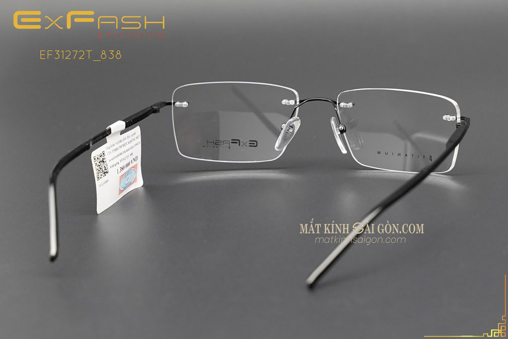 Gọng Kính Khoan Exfash EF31272T 838 - Hình 4