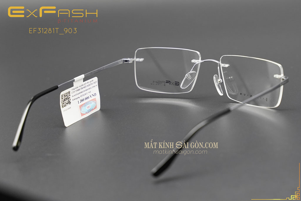 Gọng Kính Khoan Exfash EF31281T 903 - Hình 4