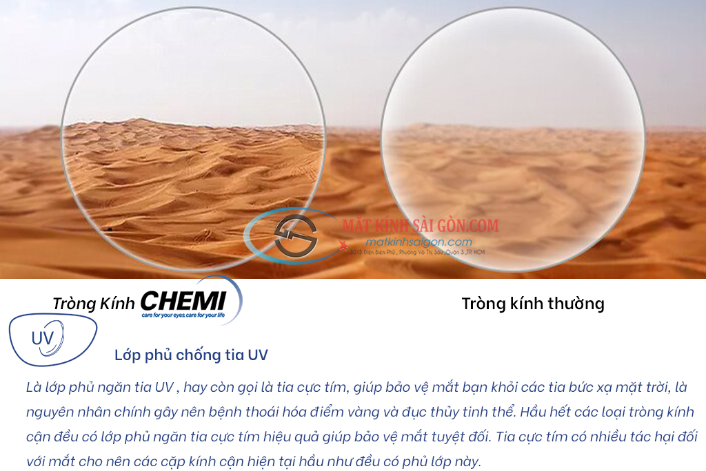 TRÒNG KÍNH ĐỔI MÀU 1.60 CHEMI PHOTO BLUE - Hình 10