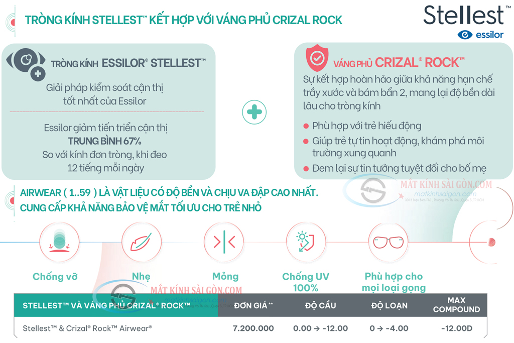 TRÒNG KÍNH ESILOR STELLEST 1.59 AIRWEAR - Hình 3