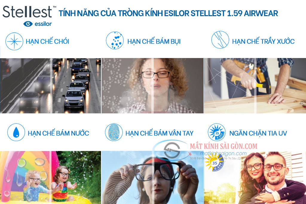 TRÒNG KÍNH ESILOR STELLEST 1.59 AIRWEAR - Hình 4
