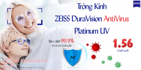 Tròng Kính  ZEISS DuraVision AntiVirus  Platinum UV